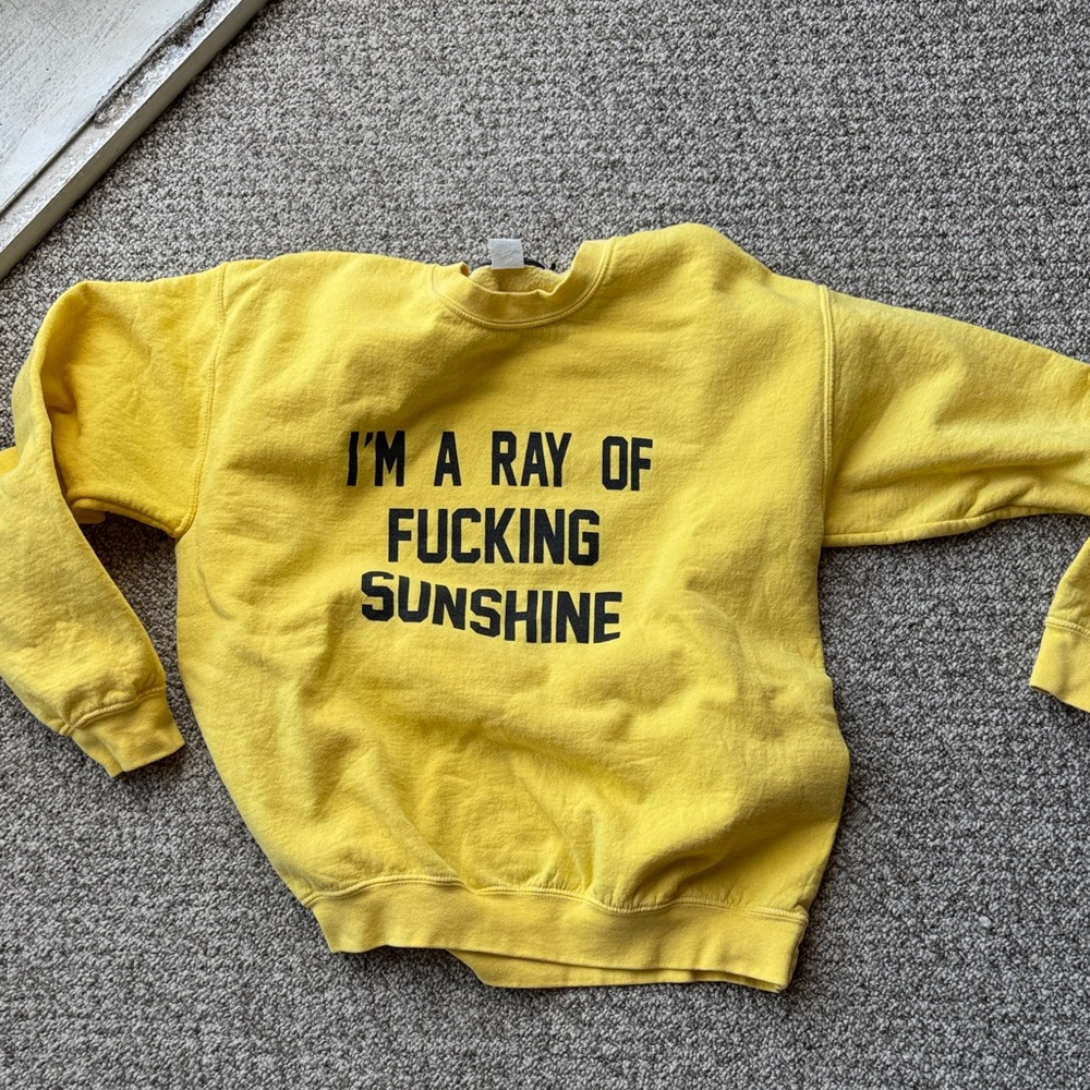 Yellow Graphic Women's Sweater